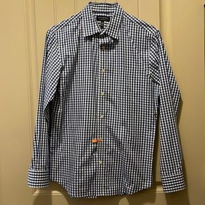 Banana Republic Long Sleeve Checkered Button Down w/ Pocket